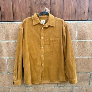 Corduroy Long sleeve mustard yellow shirt from H&M